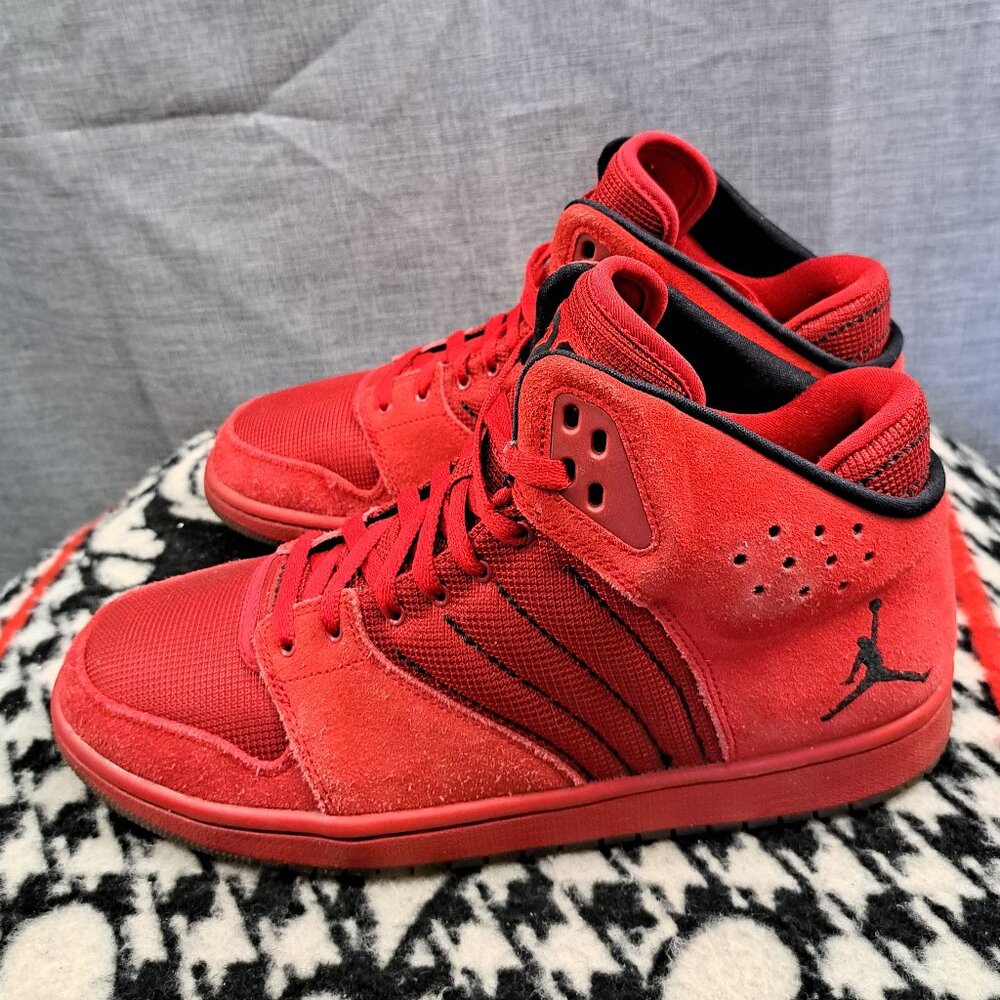 % Nike Men's Air Jordan 1 Flight 4 838818-600 Red Basketball Shoes Sz 11.5  AJ28